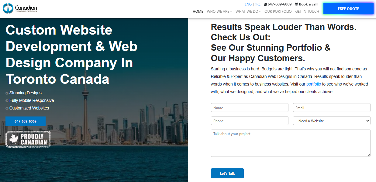 B2B Website Development Companies in Canada